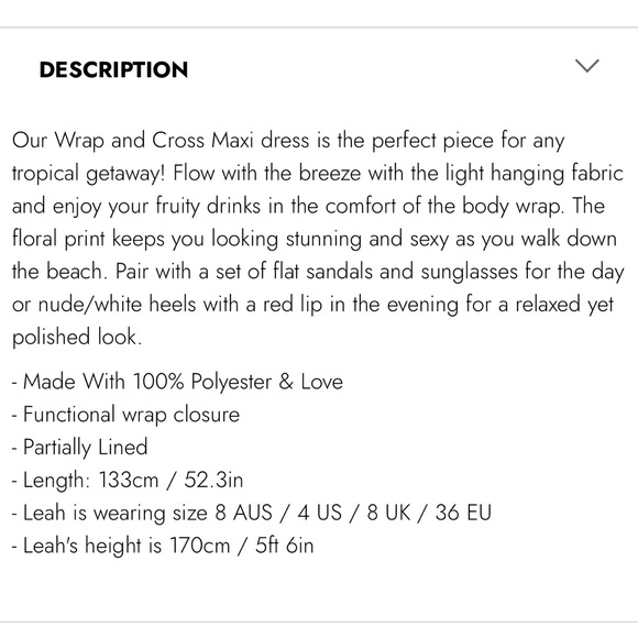 Showpo Wrap and Cross Maxi Dress size 2 - Picture 6 of 11